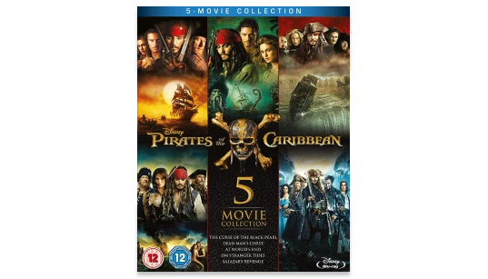 Pirates of the Caribbean 1-5 Blu-ray