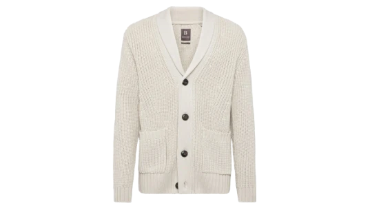 Merino Wool Shawl Neck Cardian