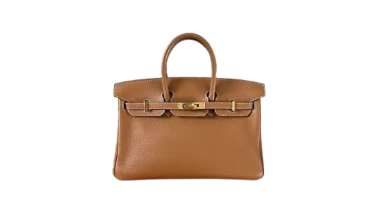 Designer Birkin Bag Orange Sticker