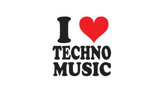 I Love Techno Music Sticker
