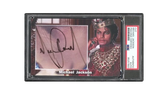 "King Of POP" Autograph Signed Display