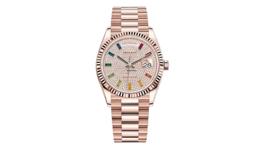 Day-Date Rainbow Diamond Dial - 128235