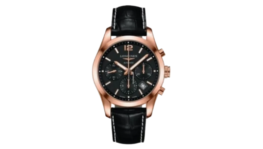 Conquest Classic Chronograph Black Dial 