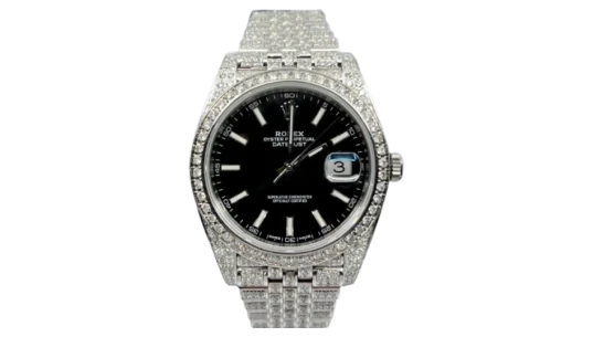 DateJust Black Dial Iced Out - 126300