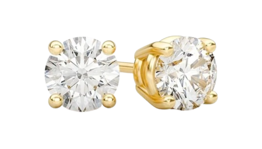 0.25ctw Solitaire Stud Diamond Earrings 14k