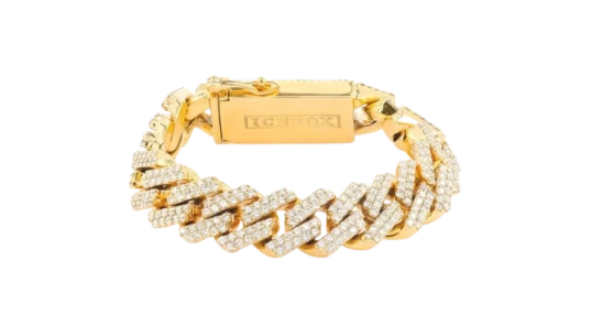 13mm Diamond Cuban Link Bracelet 14k