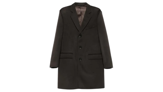 Textured Lambskin Brown Coat