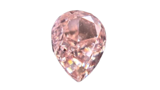 Intense Orangy Pink Diamond SI2 0.34 CTS