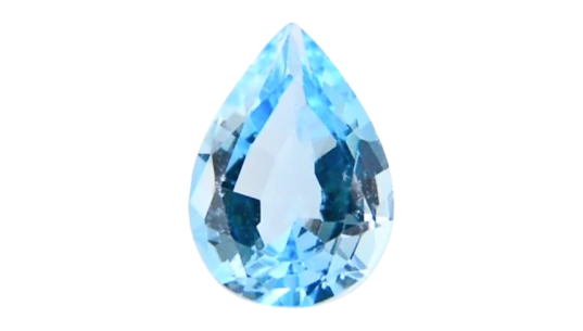 Vibrant Blue Pear Topaz VVS 6.39 CTS