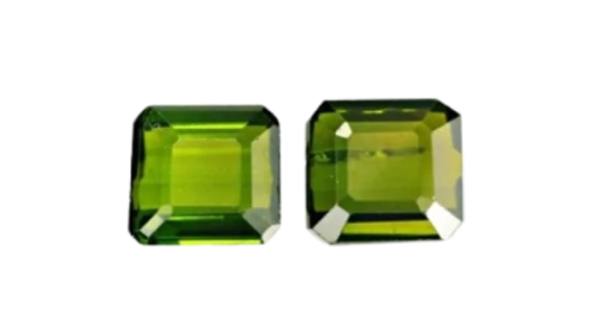 Natural Green Unheated Tourmaline Pair 1.44 CTS