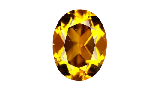 Faceted Oval Citrine 1.1 CTS