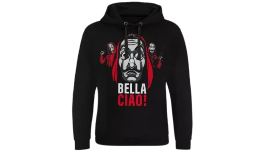 Money Heist - Bella Ciao! Print Hoodie - Black