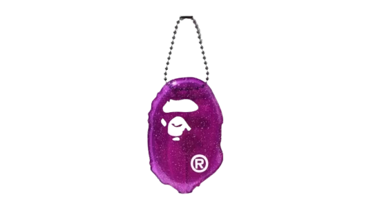 Ape Head Lame Coin Case - Purple