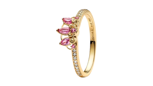 Princess Rapunzel Tiara Ring - 14k Gold