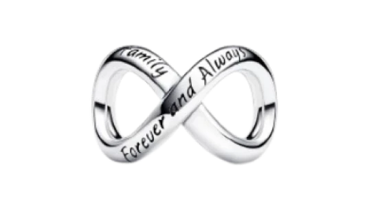 Forever & Always Infinity Charm - Sterling Silver