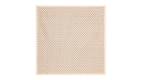 Bandana In Mini Triomphe Silk Twill - Vanille/Marron