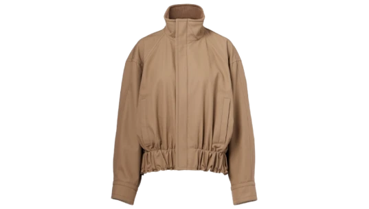 Cotton Twill Blouson - Brown