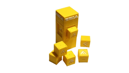 Cashout Station and Cashbox Keychain