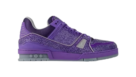 LV Trainer Swarovksi Crystals - Purple