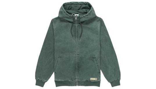 Dulcey Hooded Canvas Jacket - Jungle Green