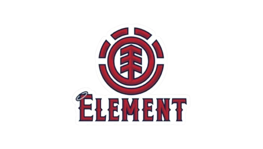 Element Logo Red Sticker