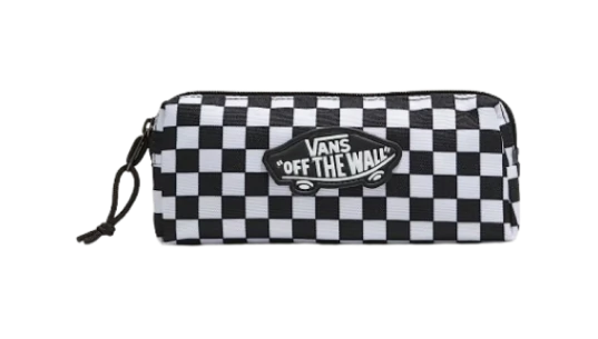 Old Skool Checkerboard Pencil Pouch - Black/White