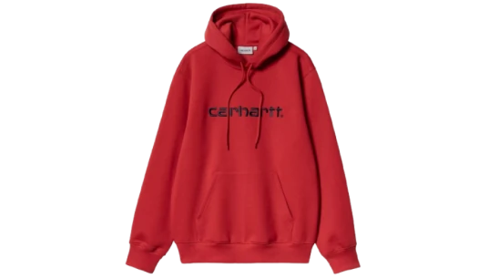 Hooded Carhartt Sweatshirt - Cherry/Space