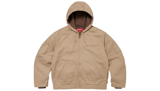 Hooded Work Jacket - Tan