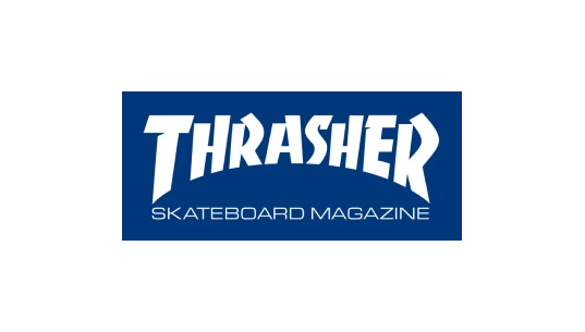 Skate Mag Sticker - Blue/White