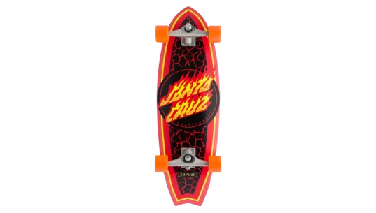 Flame Dot Shark Surf Skate