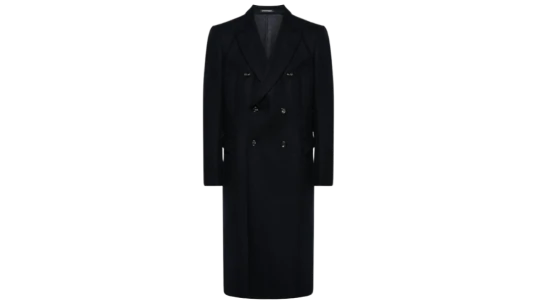 Double Breasted Coat - Black