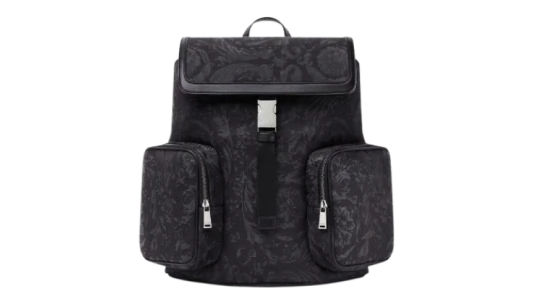 Barocco Athena Drawstring Backpack - Black