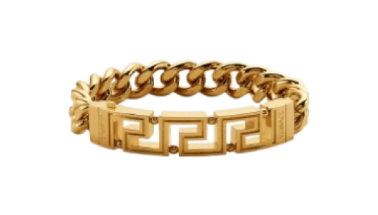Greca Chain Bracelet - Light Gold