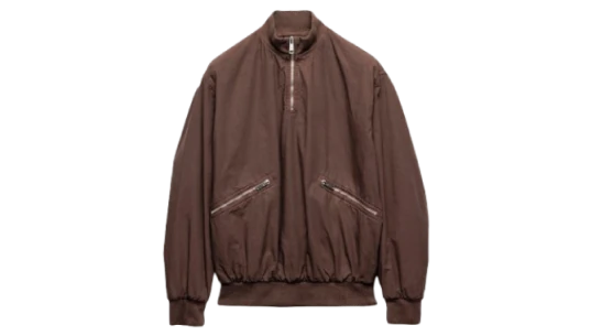 Cotton Blouson Jacket - Ebony