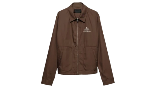 Cotton Blend Blouson Jacket - Ebony