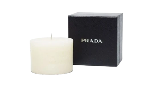 Logo Debossed Candle - Chalk White