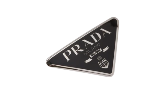 Prada Milano Metal Pin - Black