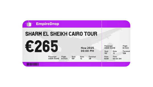 From Sharm El Sheikh: Cairo Pyramids Tour by Plane