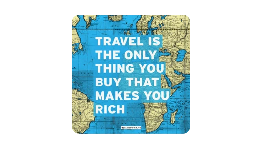 World Map: Travel Is Magnet