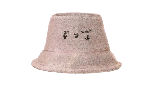 Swimming Man Towel Bucket Hat - Nude/Black