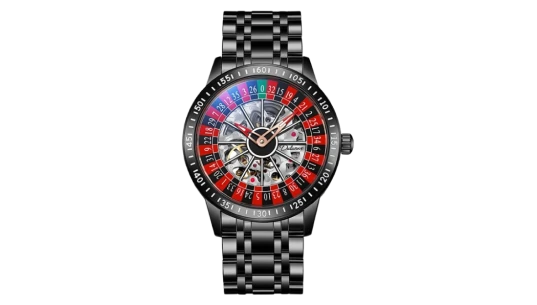 Roulette Wheel Dial Automatic Watch - Dark Steel