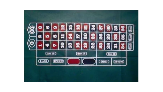 Roulette Layout - Green