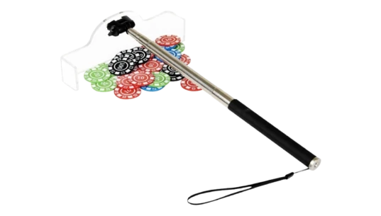 Adjustable Length Casino Grade Metal Chip Rake