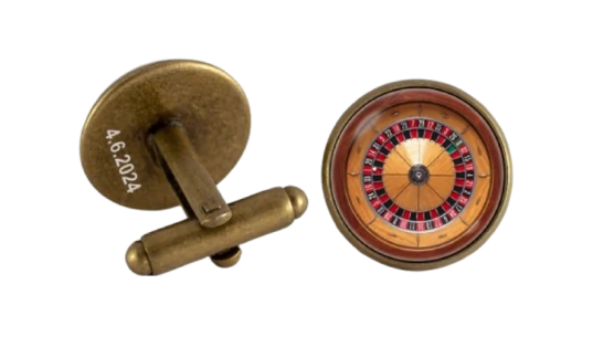 Roulette Silver Cufflinks