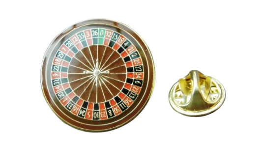 Roulette Wheel Pin Badge