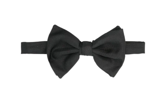 Silk Bow Tie - Black