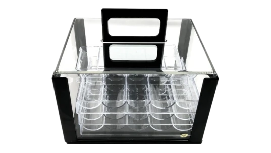 600 Chip Acrylic Storage - Clear