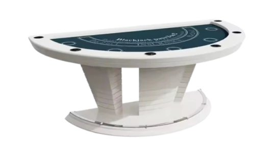 6-Person Design Blackjack Table - White