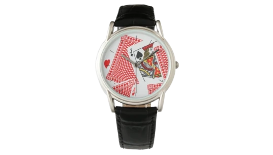 Blackjack Leather Strap Watch