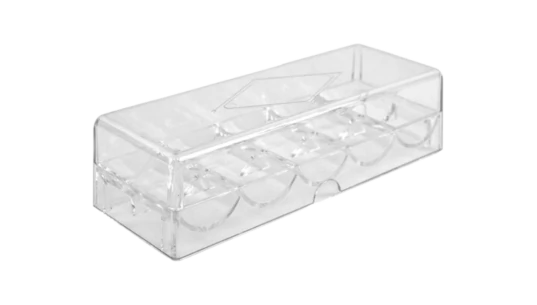 Acrylic Poker Chip Tray with Cover